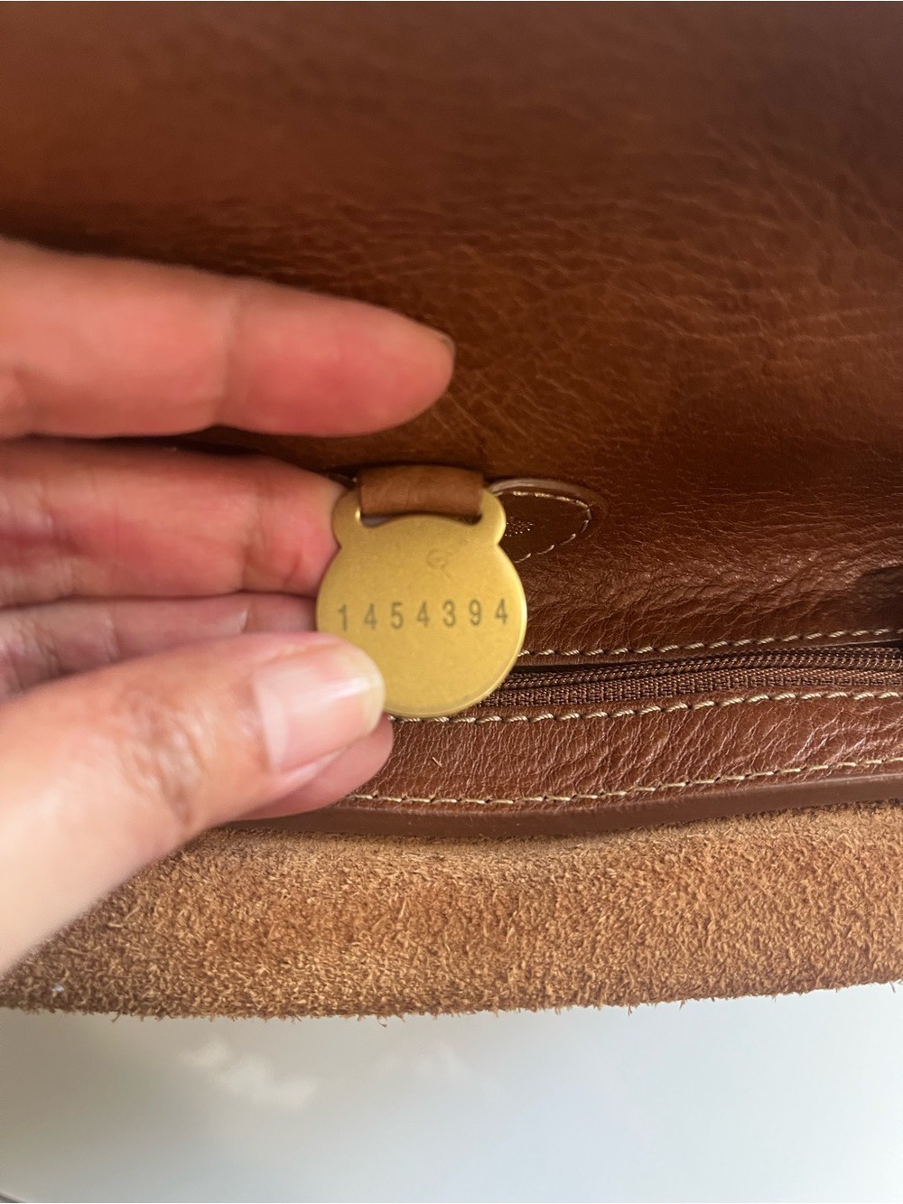 MULBERRY SMALL OAK BROWN GRAINED LEATHER BAYSWATER SATCHEL - Picture 14 of 16